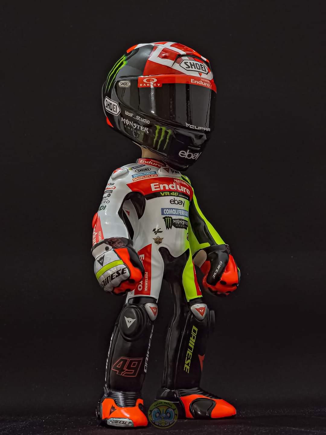 VR46 racing team figurine model